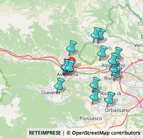 Mappa Via Collodi, 10051 Avigliana TO, Italia (6.44938)