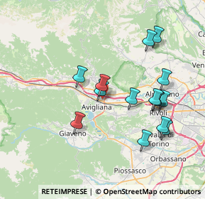 Mappa Via Collodi, 10051 Avigliana TO, Italia (7.33667)