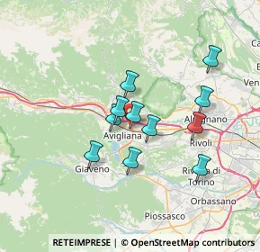 Mappa Via Collodi, 10051 Avigliana TO, Italia (5.64273)