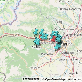 Mappa Pista ciclabile di Via Matteotti, 10051 Avigliana TO, Italia (10.0845)