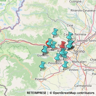 Mappa Pista ciclabile di Via Matteotti, 10051 Avigliana TO, Italia (11.43688)