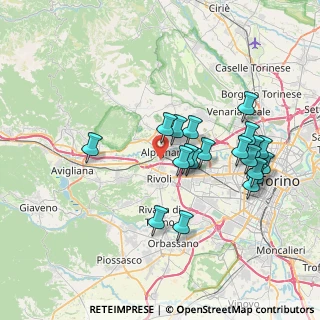 Mappa Via Rivalta, 10091 Alpignano TO, Italia (7.2105)