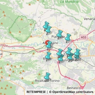 Mappa Via Rivalta, 10091 Alpignano TO, Italia (3.59385)