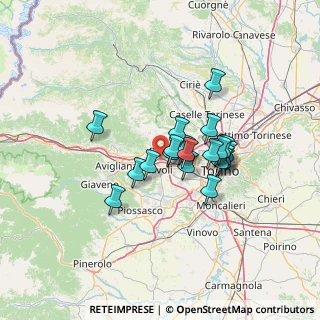 Mappa Via Rivalta, 10091 Alpignano TO, Italia (9.973)