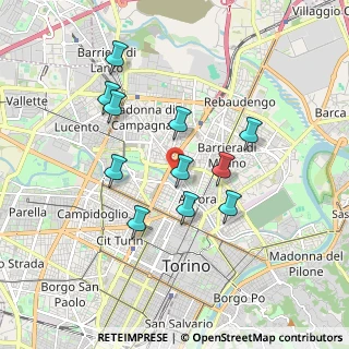 Mappa Via Giaveno, 10152 Torino TO, Italia (1.63)