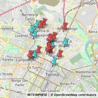 Mappa Via Giaveno, 10152 Torino TO, Italia (1.3775)