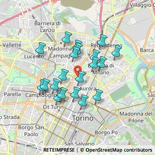 Mappa Via Giaveno, 10152 Torino TO, Italia (1.566)