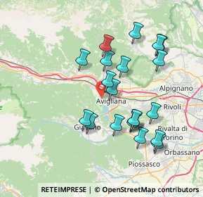 Mappa Via Sobrero, 10051 Avigliana TO, Italia (7.1055)