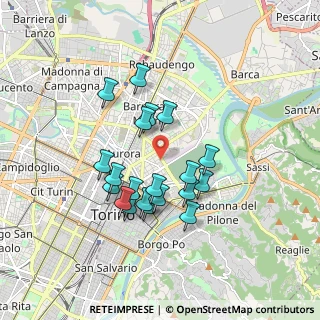 Mappa Via Amalfi, 10152 Torino TO, Italia (1.5225)