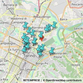 Mappa Via Amalfi, 10152 Torino TO, Italia (1.5035)