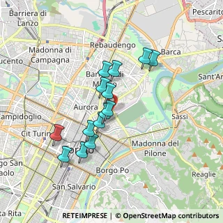 Mappa Via Amalfi, 10152 Torino TO, Italia (1.50357)