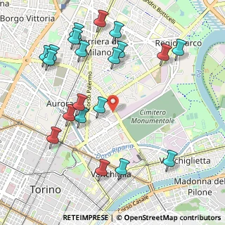 Mappa Via Amalfi, 10152 Torino TO, Italia (1.221)