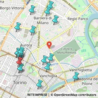 Mappa Via Amalfi, 10152 Torino TO, Italia (1.4055)