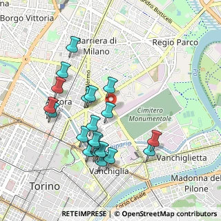 Mappa Via Amalfi, 10152 Torino TO, Italia (0.9475)