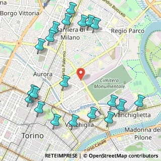 Mappa Via Amalfi, 10152 Torino TO, Italia (1.369)