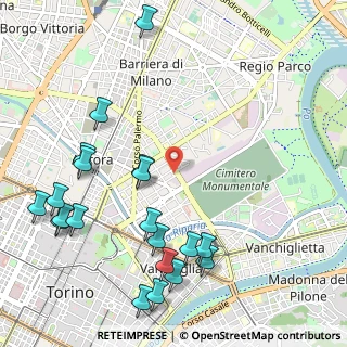 Mappa Via Amalfi, 10152 Torino TO, Italia (1.333)