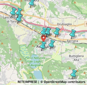 Mappa Via Porta Ferrata, 10051 Avigliana TO, Italia (1.99667)