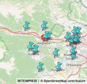 Mappa Via Porta Ferrata, 10051 Avigliana TO, Italia (8.411)