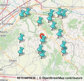 Mappa Albugnano, 14022 Albugnano AT, Italia (7.83813)