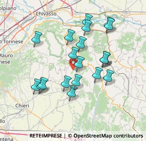 Mappa Albugnano, 14022 Albugnano AT, Italia (6.754)