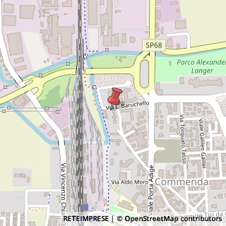 Mappa Via Leopoldo Baruchello, 45100 Rovigo RO, Italia, 45100 Rovigo, Rovigo (Veneto)