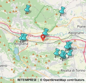 Mappa Strada Sant'Antonio di Ranverso, 10090 Buttigliera alta TO (4.36818)