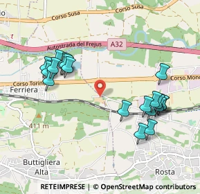 Mappa Strada Sant'Antonio di Ranverso, 10090 Buttigliera alta TO (1.0315)