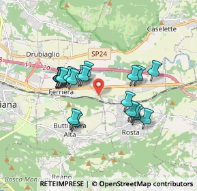 Mappa Strada Sant'Antonio di Ranverso, 10090 Buttigliera alta TO (1.5115)