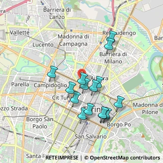 Mappa Via Maria Ausiliatrice, 10152 Torino TO, Italia (1.708)