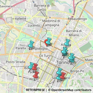 Mappa Via San Donato, 10144 Torino TO, Italia (2.37643)