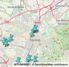 Mappa Via San Pietro in Vincoli, 10152 Torino TO, Italia (5.35091)