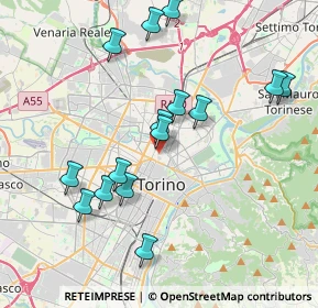 Mappa Via San Pietro in Vincoli, 10152 Torino TO, Italia (3.96867)