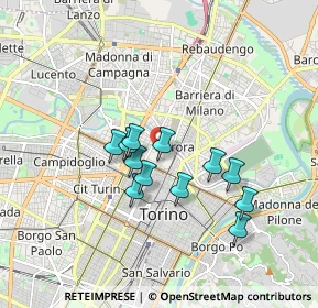 Mappa Via San Pietro in Vincoli, 10152 Torino TO, Italia (1.41083)