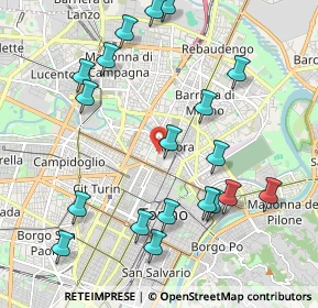 Mappa Via San Pietro in Vincoli, 10152 Torino TO, Italia (2.30737)