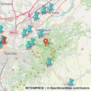 Mappa Strada Basilica di Superga, 10132 Torino TO, Italia (5.86643)