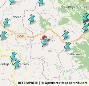 Mappa Via Asti, 15020 Murisengo AL, Italia (3.09214)
