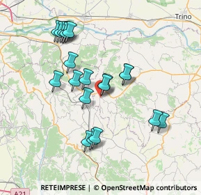 Mappa Via Asti, 15020 Murisengo AL, Italia (7.041)