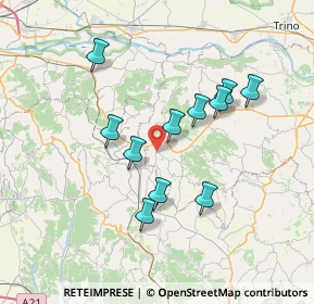 Mappa Via Asti, 15020 Murisengo AL, Italia (6.34091)