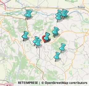 Mappa Via Asti, 15020 Murisengo AL, Italia (6.09059)