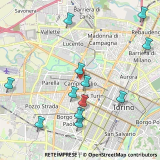 Mappa Via Musine, 10143 Torino TO, Italia (2.51833)
