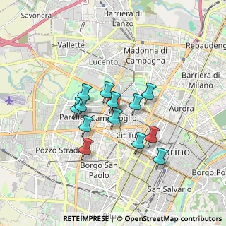 Mappa Via Musine, 10143 Torino TO, Italia (1.35308)