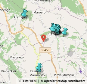Mappa SP 20, 14023 Cocconato AT, Italia (1.5625)