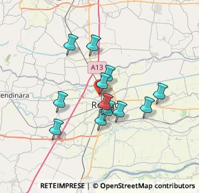 Mappa Via Lina Merlin, 45100 Rovigo RO, Italia (5.63917)