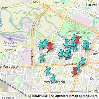 Mappa Via Pietro Cossa, 10155 Torino TO, Italia (0.997)