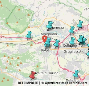 Mappa Via Fabio Filzi, 10098 Rivoli TO, Italia (5.0475)