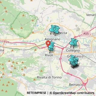 Mappa Via Fabio Filzi, 10098 Rivoli TO, Italia (4.08571)