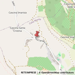 Mappa Viale Cipriano Cei,  18, 15034 Cella Monte, Alessandria (Piemonte)