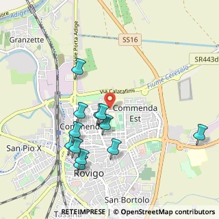 Mappa Via Alcide de Gasperi, 45100 Rovigo RO, Italia (1.00417)