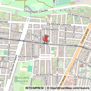 Mappa Via Nicola Fabrizi, 95, 10145 Torino, Torino (Piemonte)