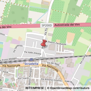 Mappa Via Po,  11, 27049 Stradella, Pavia (Lombardia)